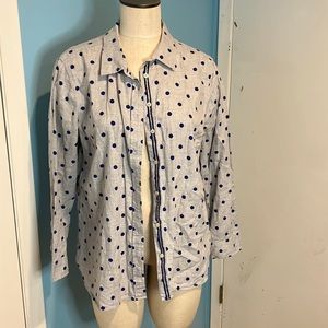 Talbots size large button down
